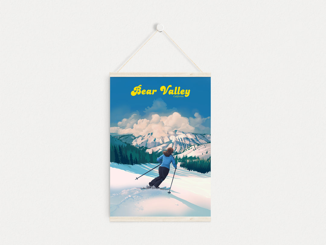 Bear Valley Ski Resort Travel Poster