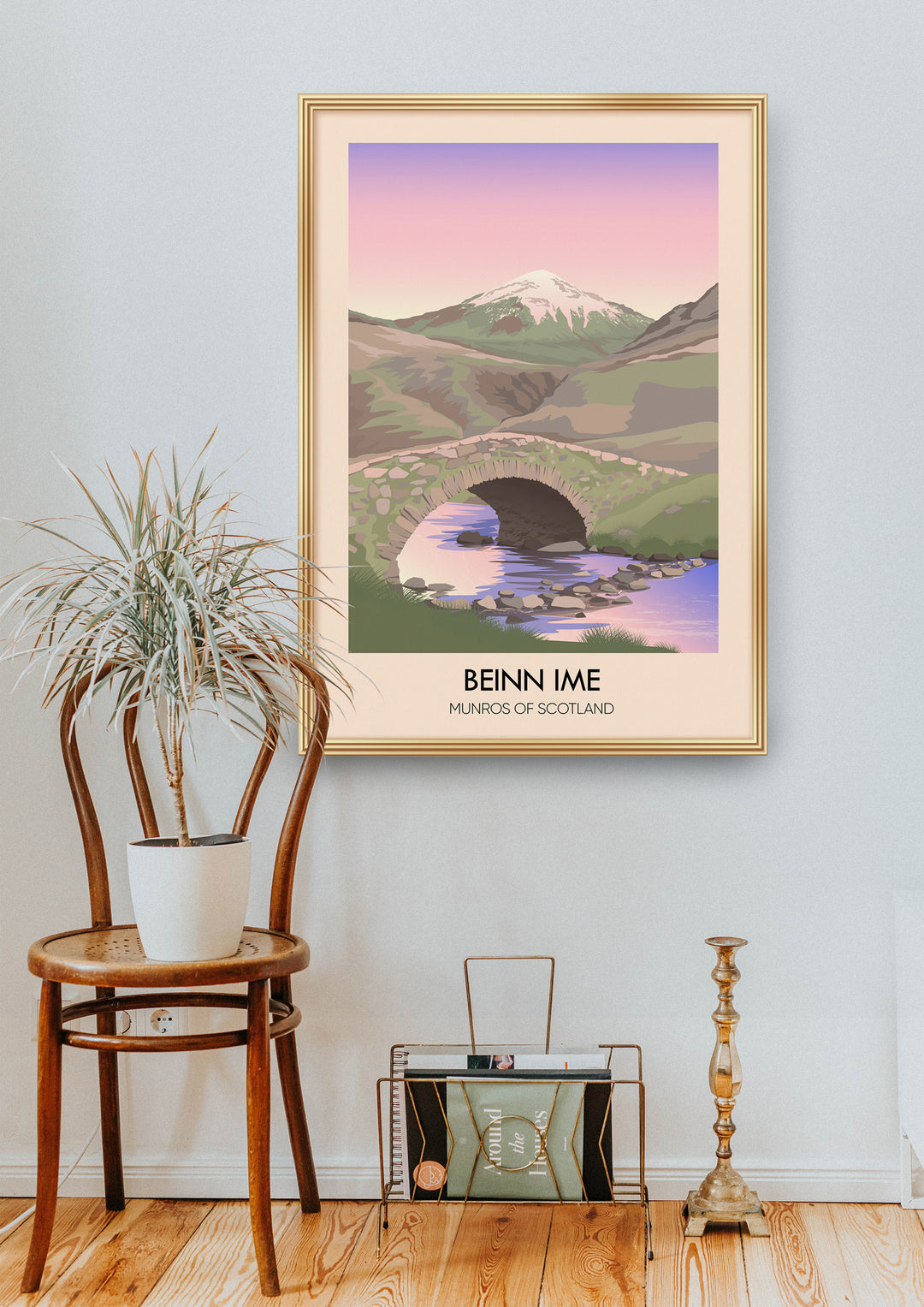 Beinn Ime Munros Of Scotland Travel Poster