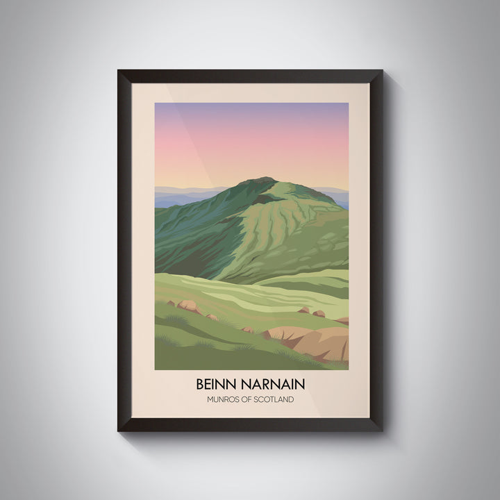 Beinn Narnain Munros of Scotland Travel Poster