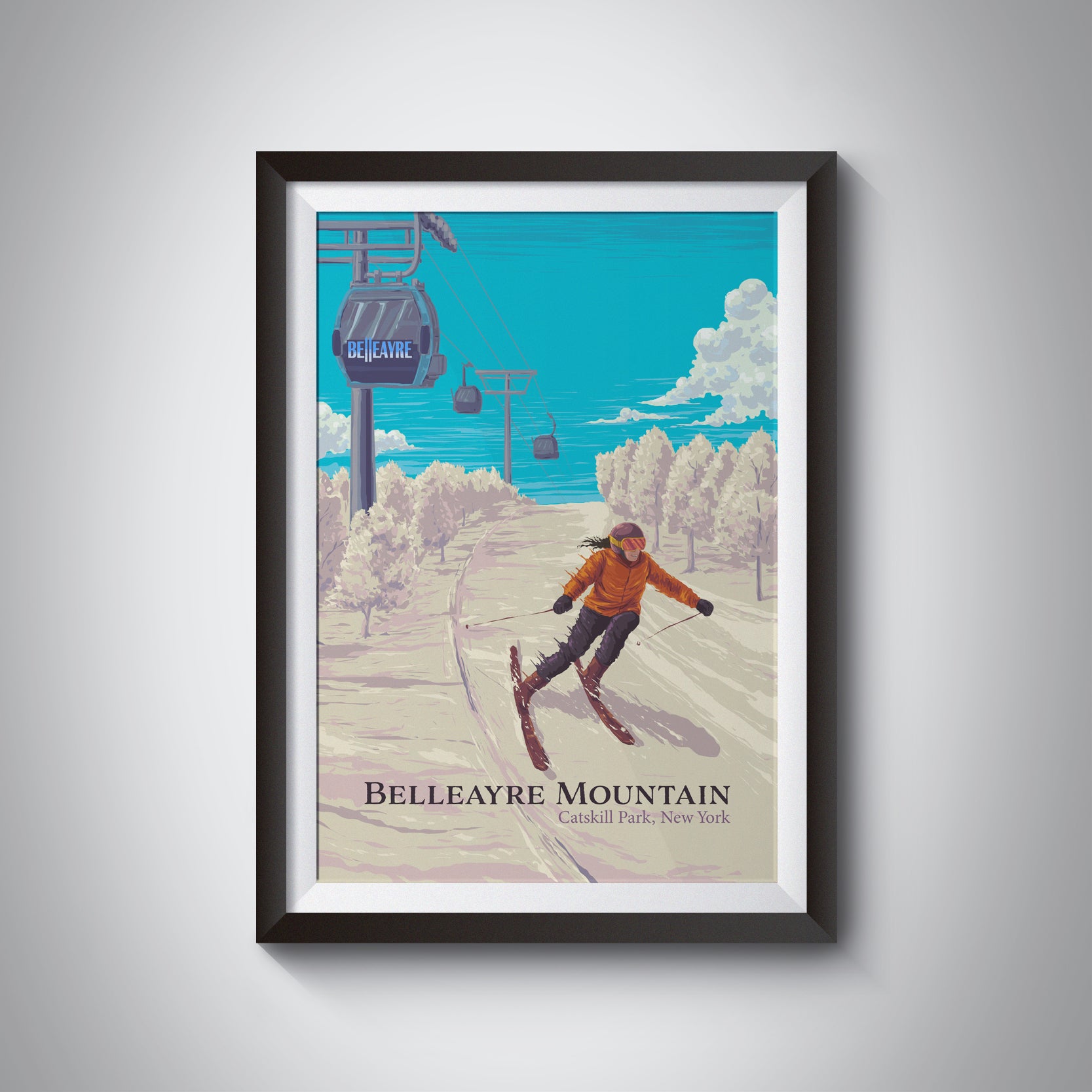 Belleayre Mountain Ski Resort Travel Poster