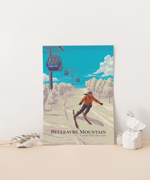 Belleayre Mountain Ski Resort Travel Poster