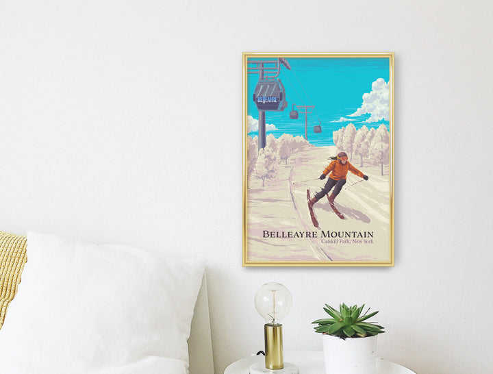 Belleayre Mountain Ski Resort Travel Poster