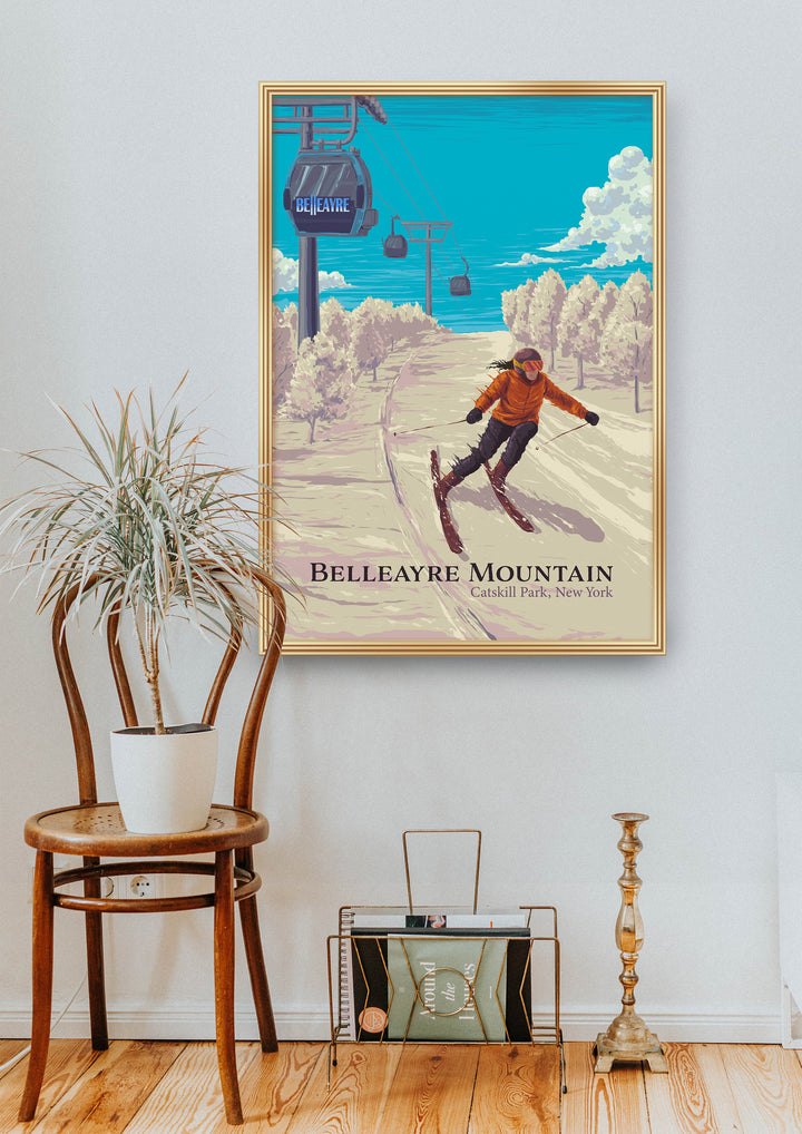 Belleayre Mountain Ski Resort Travel Poster