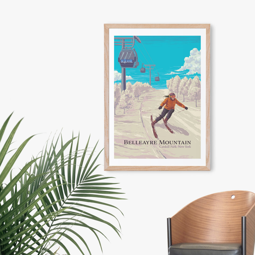 Belleayre Mountain Ski Resort Travel Poster