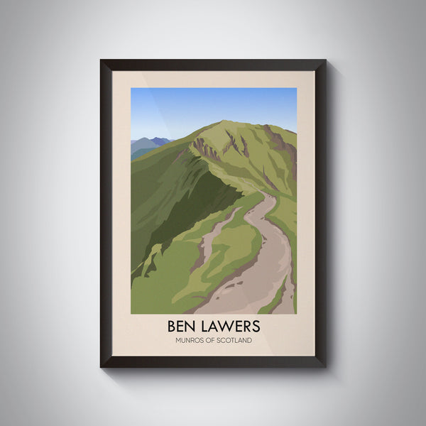 Ben Lawers Munros Of Scotland Travel Poster