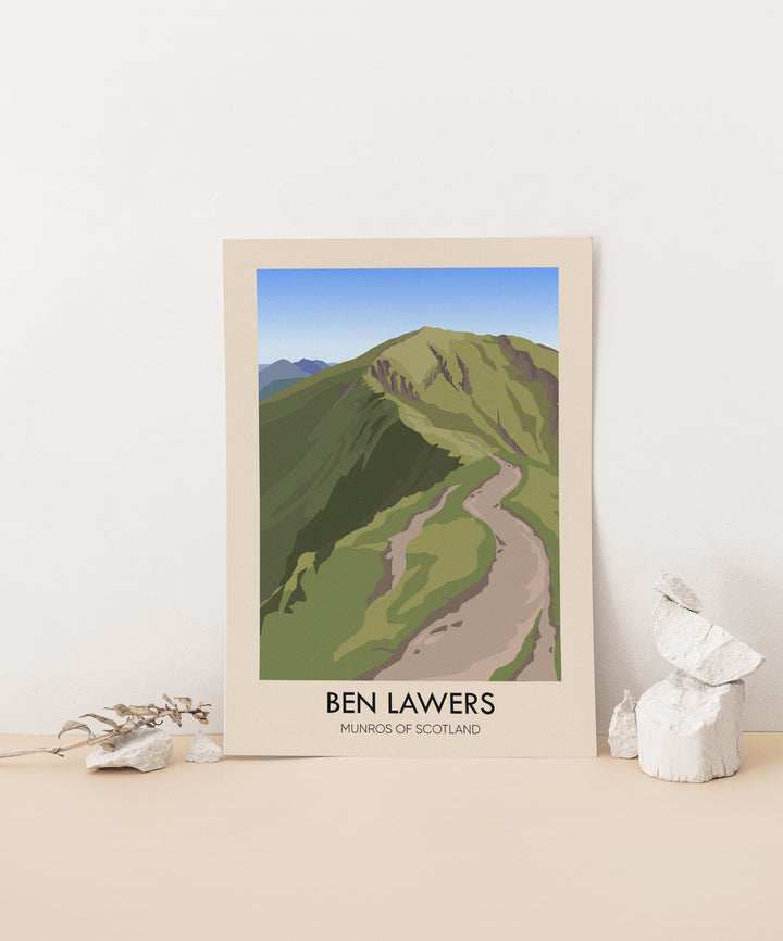 Ben Lawers Munros Of Scotland Travel Poster