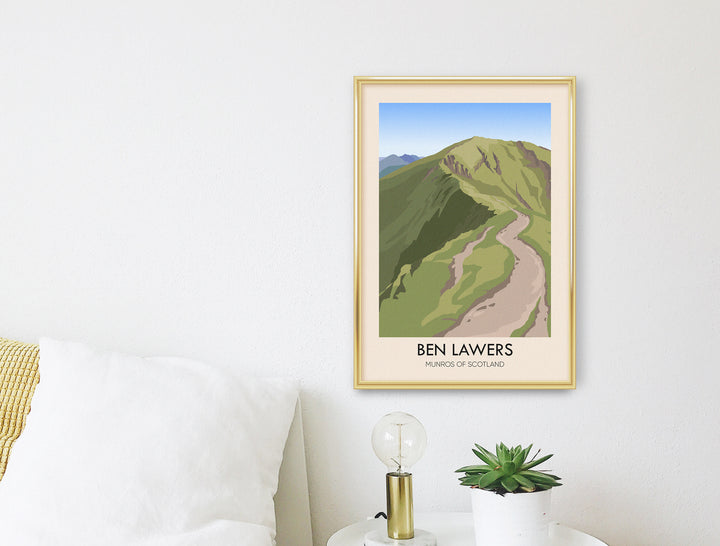 Ben Lawers Munros Of Scotland Travel Poster