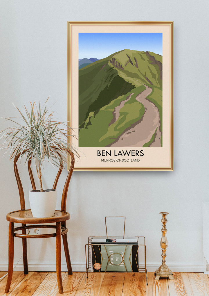 Ben Lawers Munros Of Scotland Travel Poster