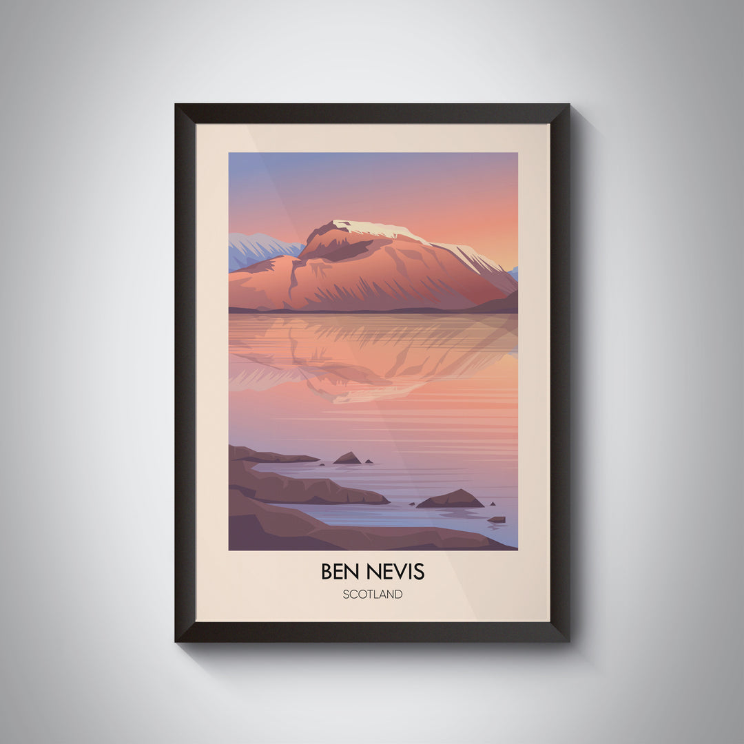 Ben Nevis Modern Travel Poster