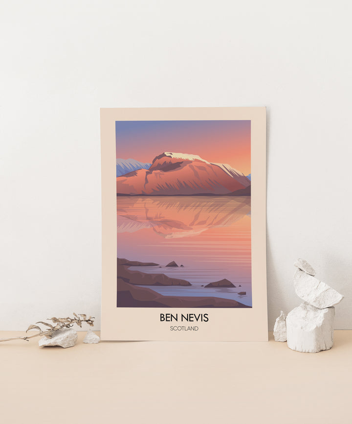 Ben Nevis Modern Travel Poster