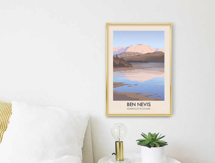 Ben Nevis Munros of Scotland Travel Poster