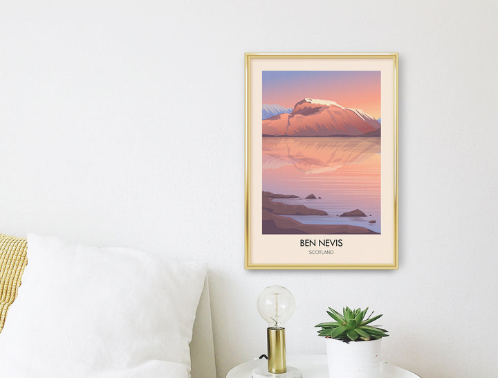 Ben Nevis Modern Travel Poster