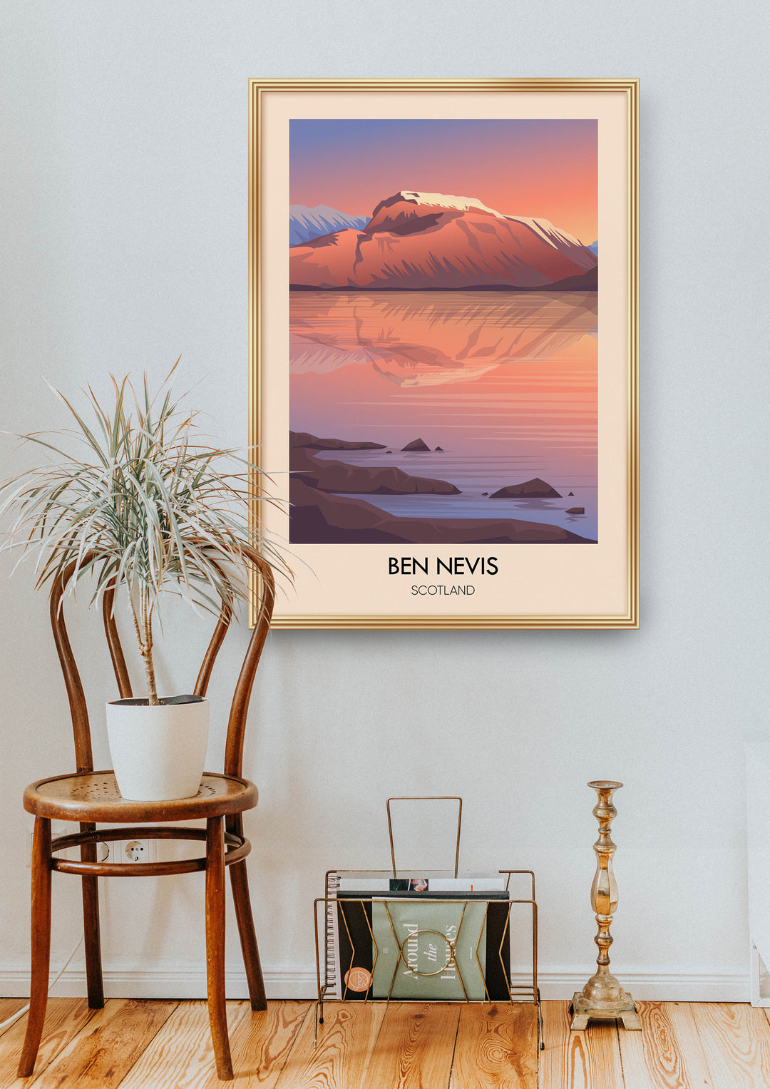 Ben Nevis Modern Travel Poster