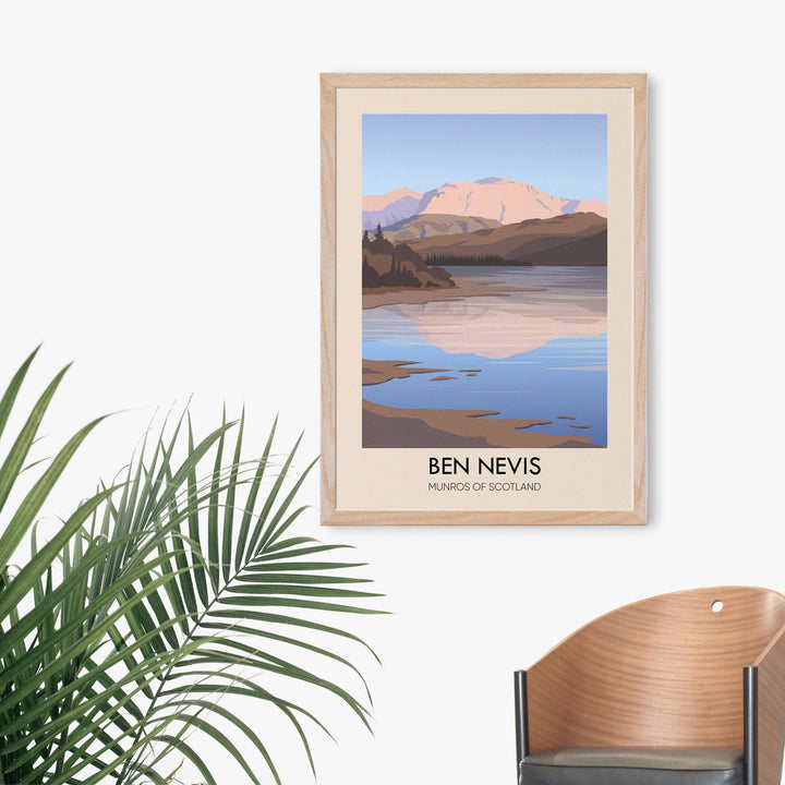 Ben Nevis Munros of Scotland Travel Poster