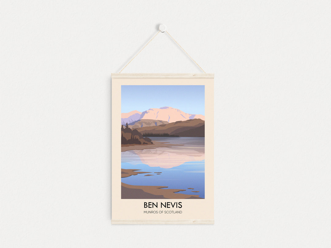 Ben Nevis Munros of Scotland Travel Poster