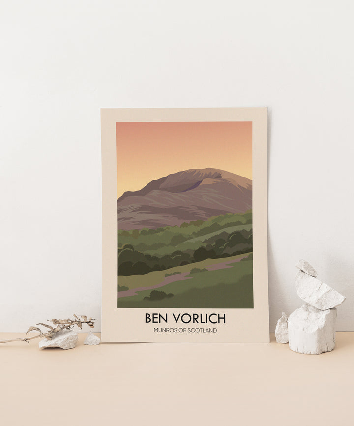 Ben Vorlich Munros Of Scotland Travel Poster