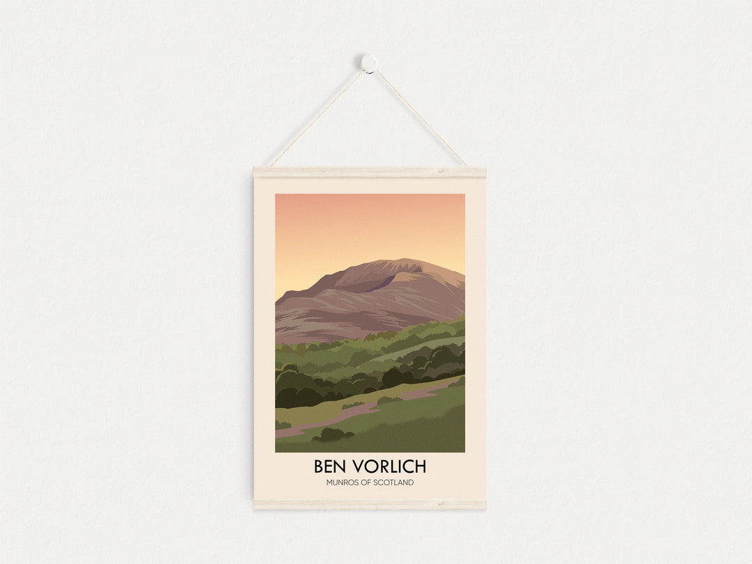 Ben Vorlich Munros Of Scotland Travel Poster