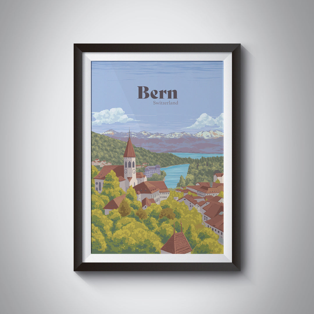 Bern Switzerland Travel Poster