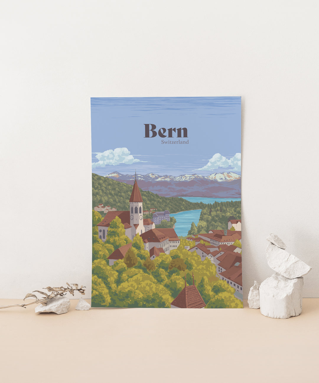 Bern Switzerland Travel Poster