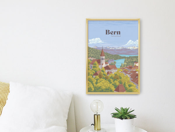 Bern Switzerland Travel Poster