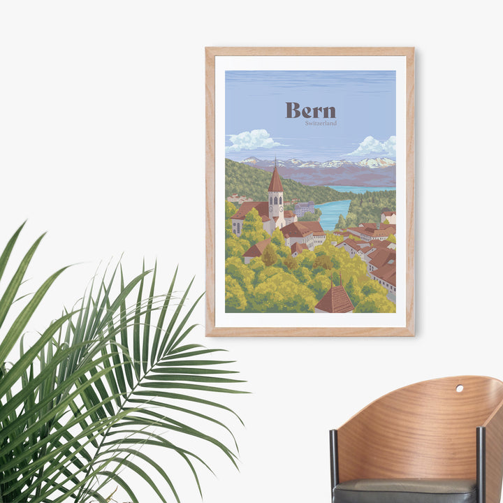 Bern Switzerland Travel Poster