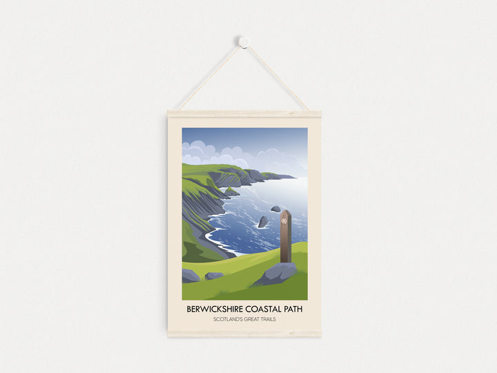 Berwickshire Coastal Path Scotland's Great Trails Poster