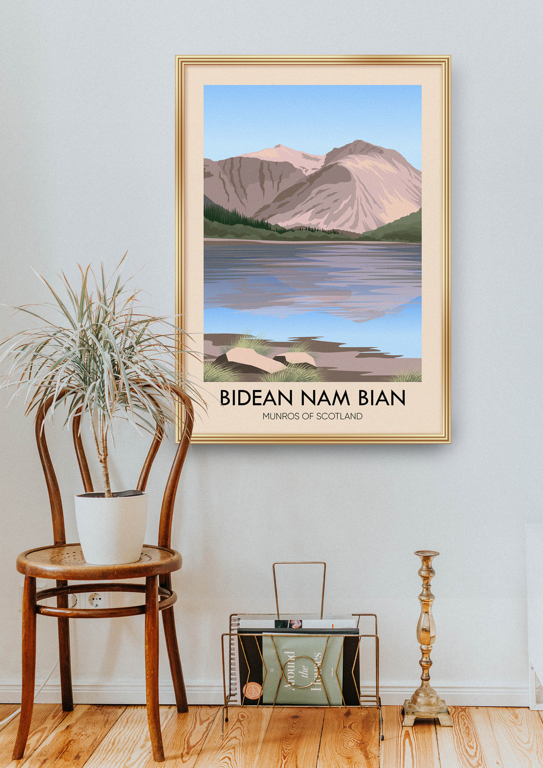 Bidean Nam Bian Munros Of Scotland Travel Poster