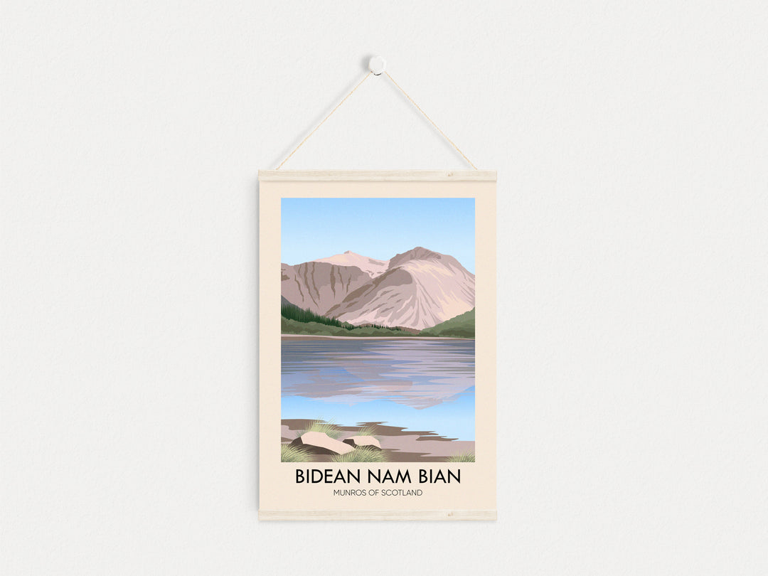 Bidean Nam Bian Munros Of Scotland Travel Poster