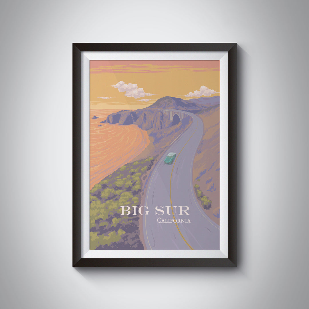 Big Sur California Travel Poster