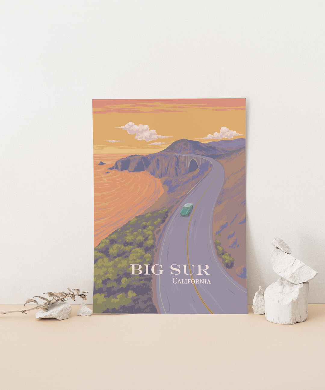 Big Sur California Travel Poster