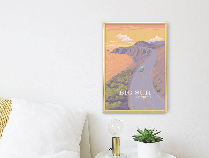 Big Sur California Travel Poster