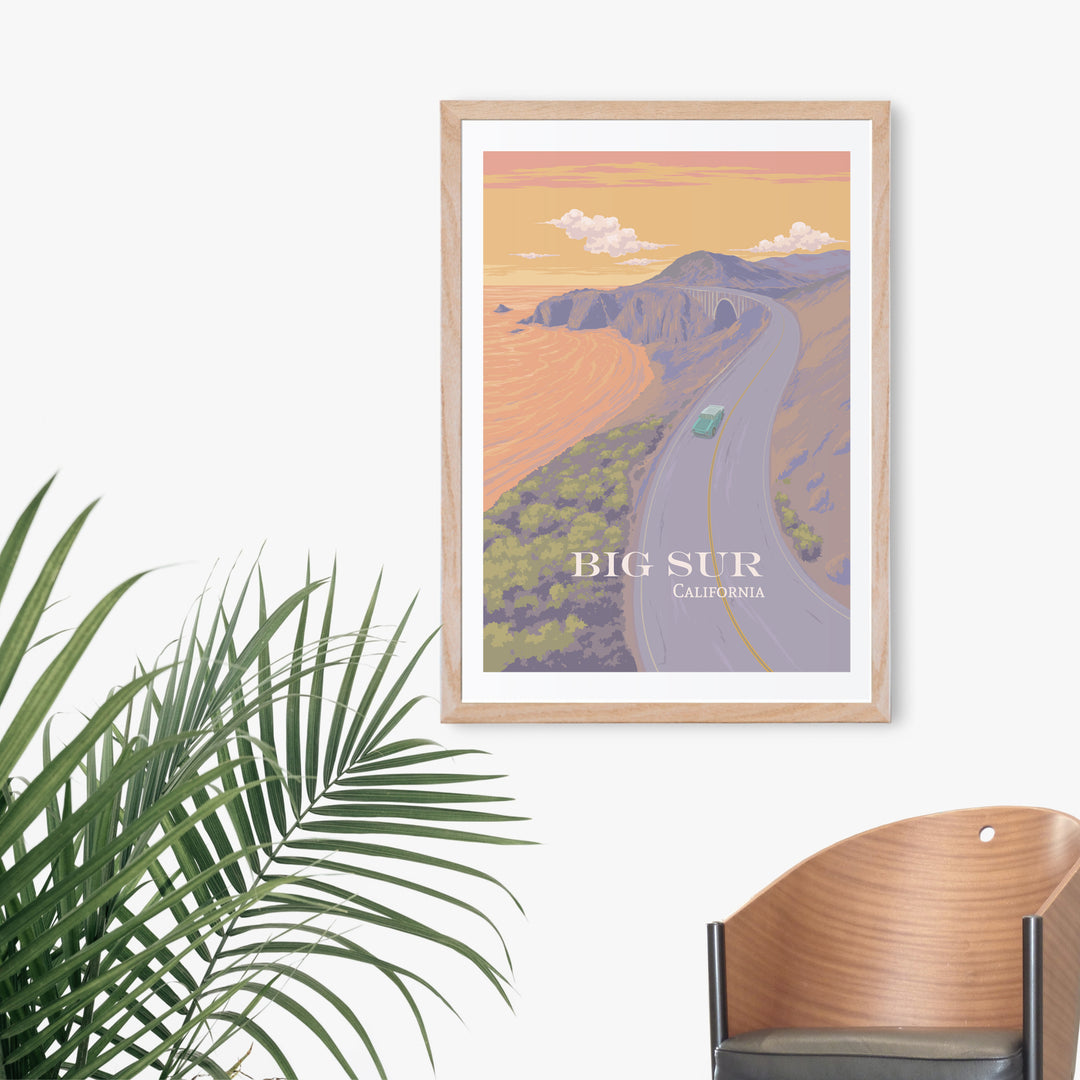 Big Sur California Travel Poster