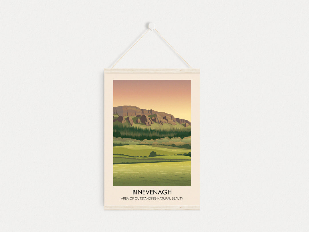 Binevenagh AONB Travel Poster