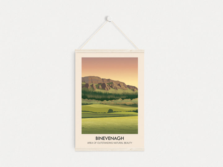 Binevenagh AONB Travel Poster