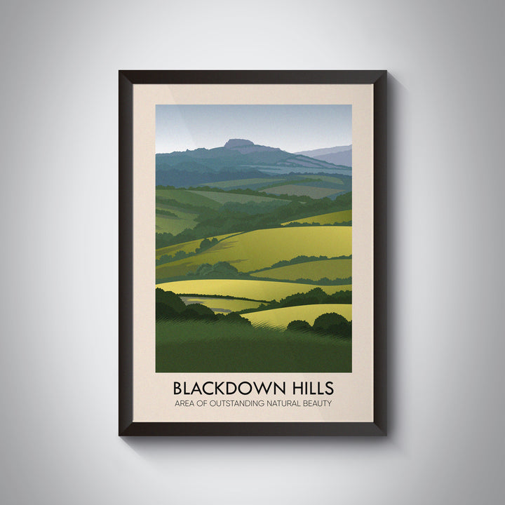 Blackdown Hills AONB Travel Poster