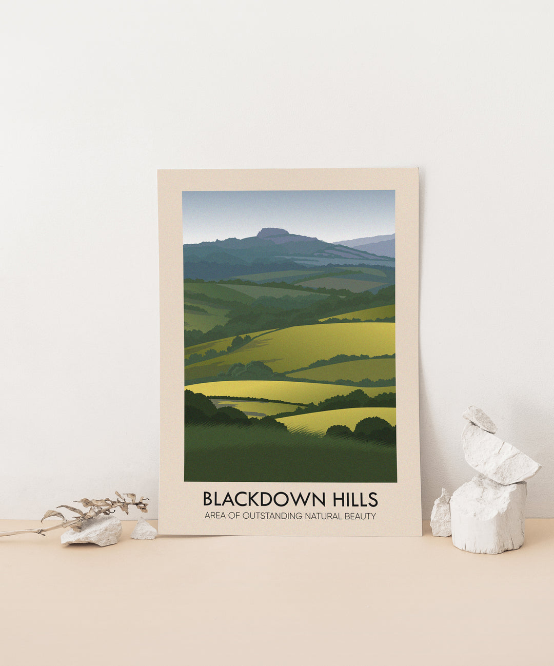 Blackdown Hills AONB Travel Poster