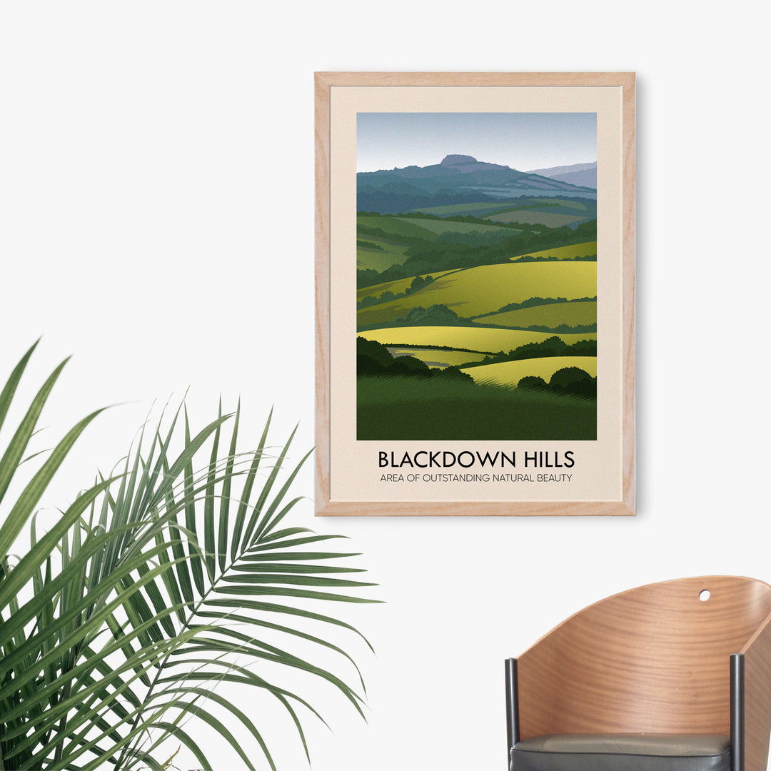 Blackdown Hills AONB Travel Poster