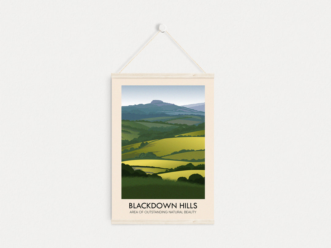 Blackdown Hills AONB Travel Poster