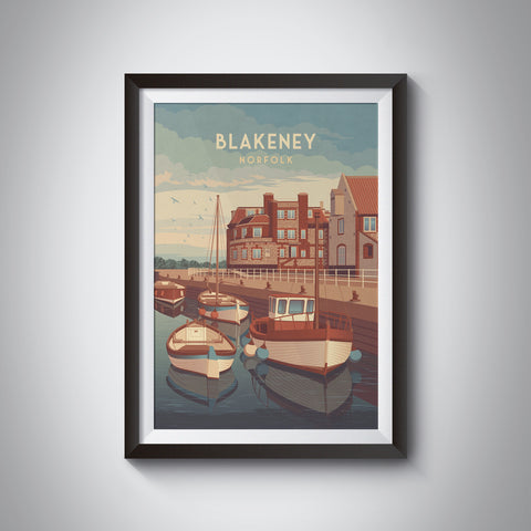 Blakeney Norfolk Seaside Travel Poster