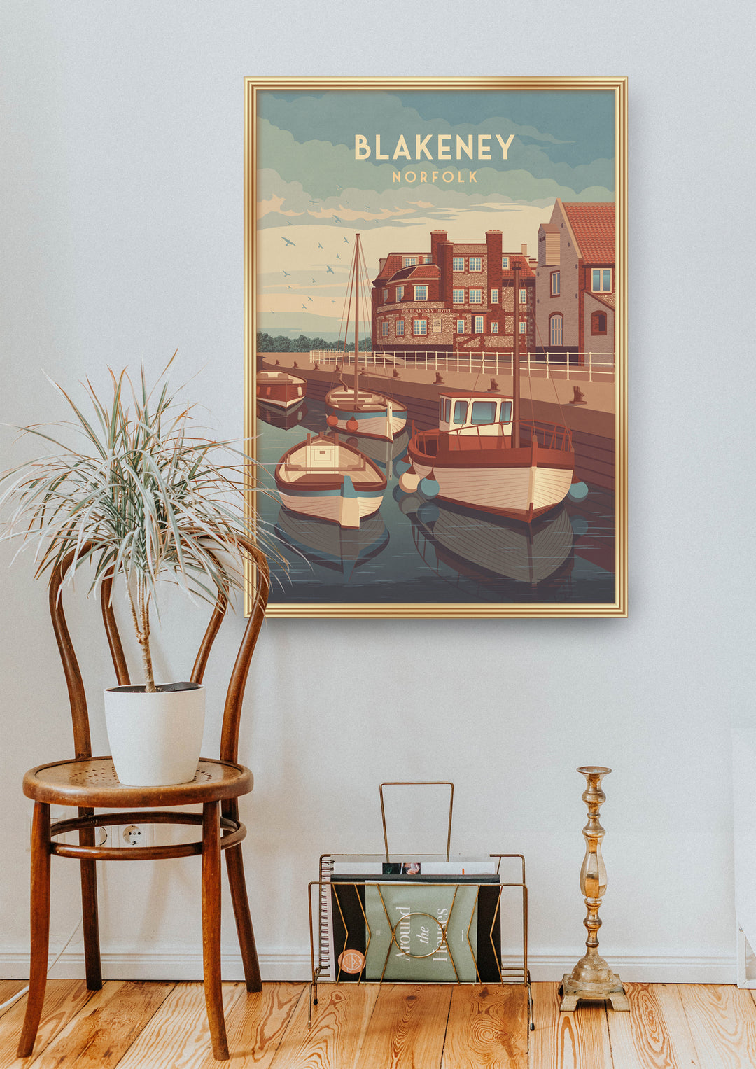 Blakeney Norfolk Seaside Travel Poster