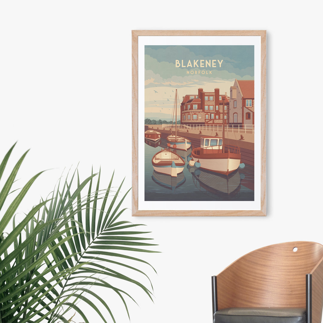 Blakeney Norfolk Seaside Travel Poster