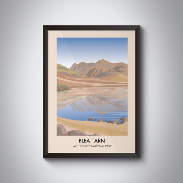 Blea Tarn Lake District Travel Poster