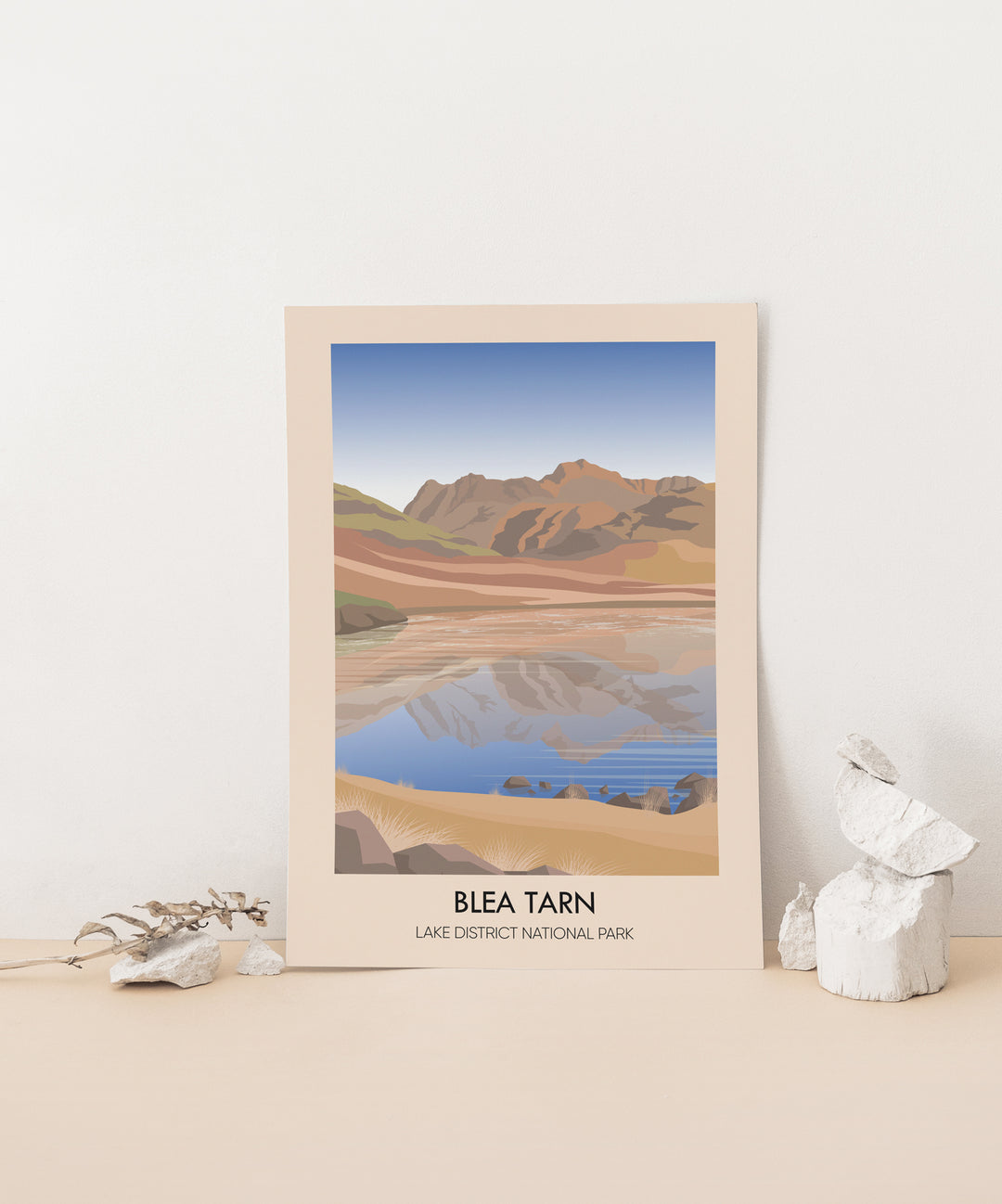 Blea Tarn Lake District Travel Poster