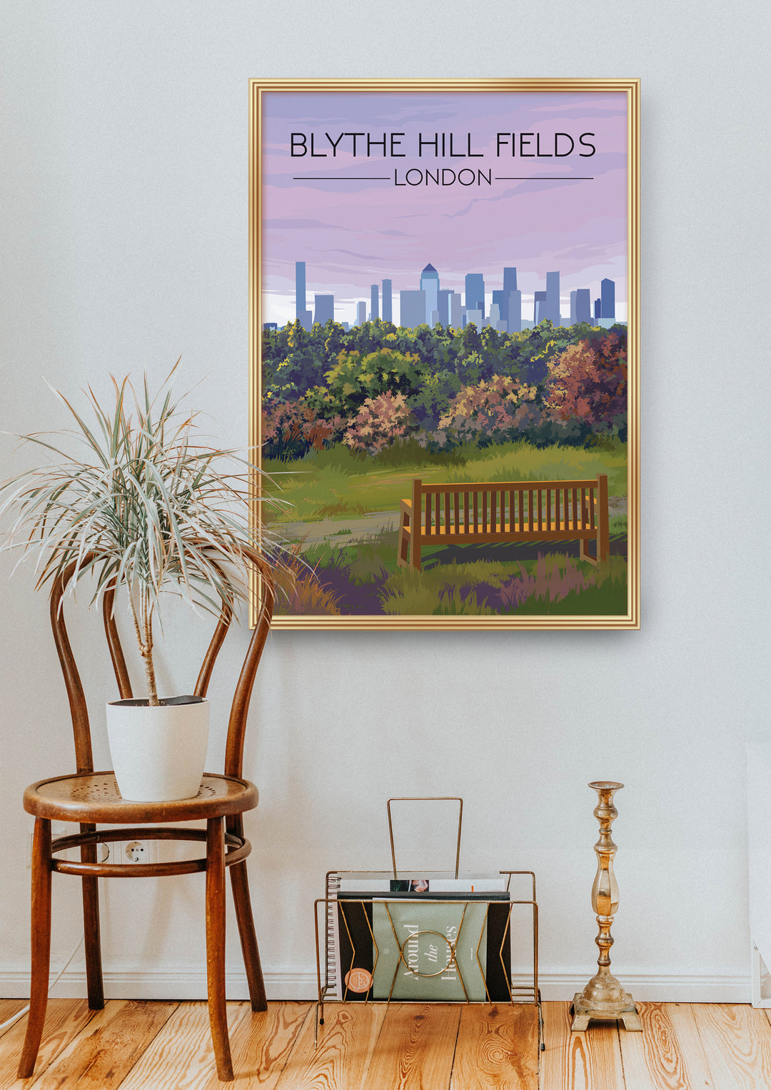 Blythe Hill Fields London Park Travel Poster