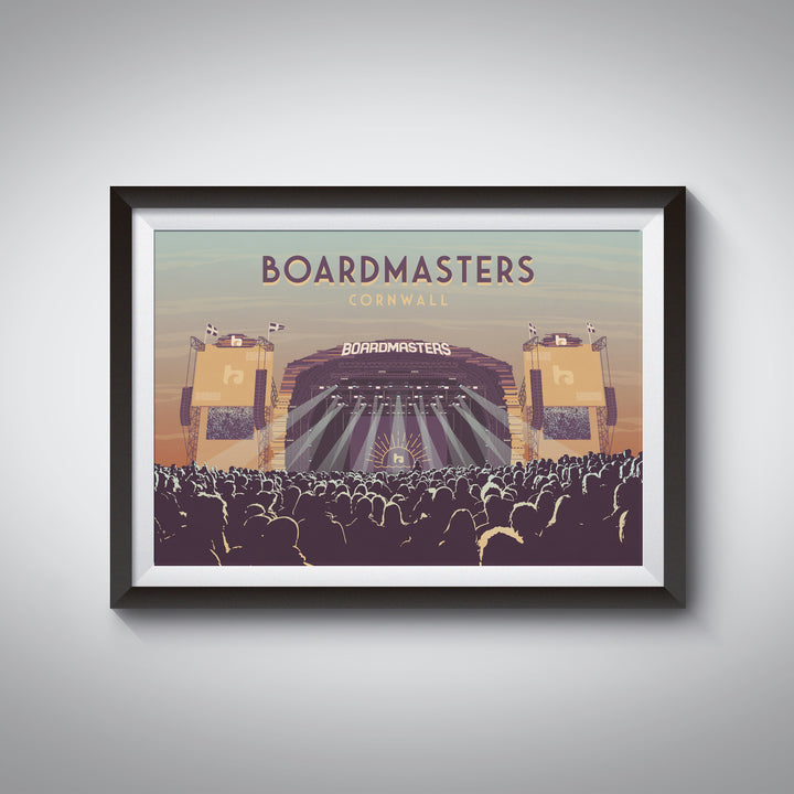 Boardmasters Festival Cornwall Travel Poster