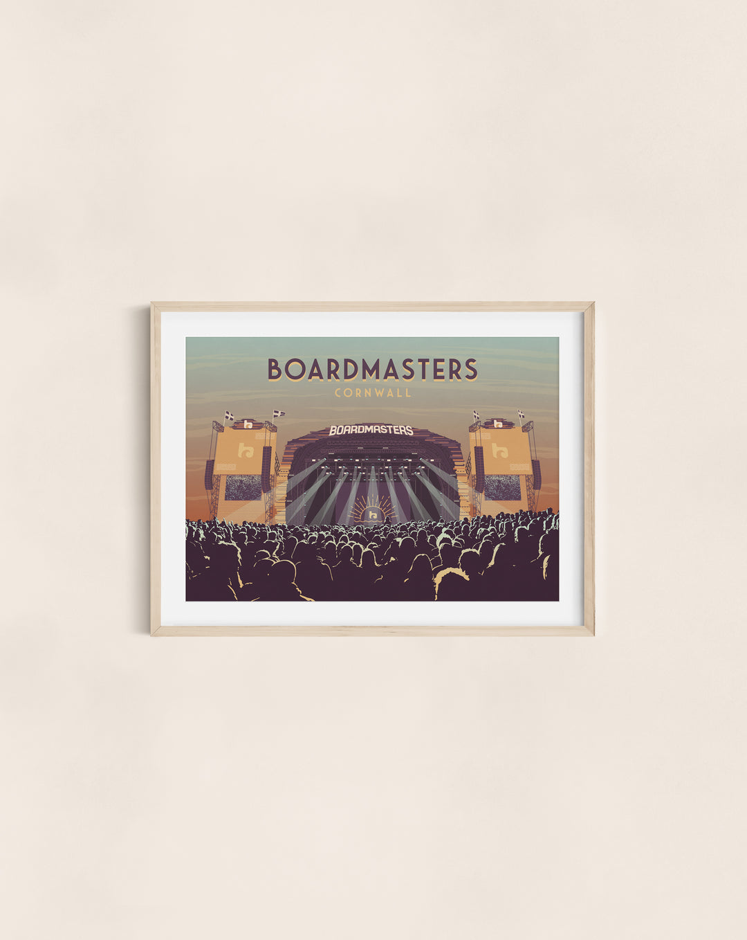 Boardmasters Festival Cornwall Travel Poster