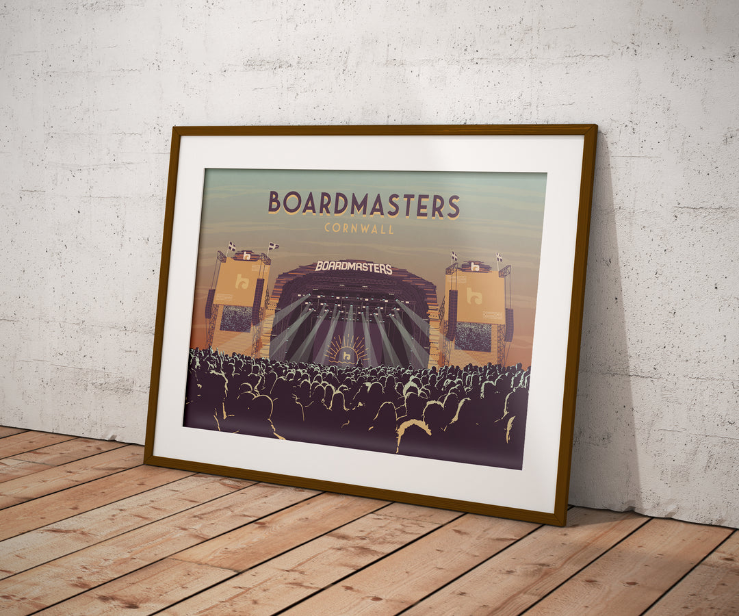 Boardmasters Festival Cornwall Travel Poster