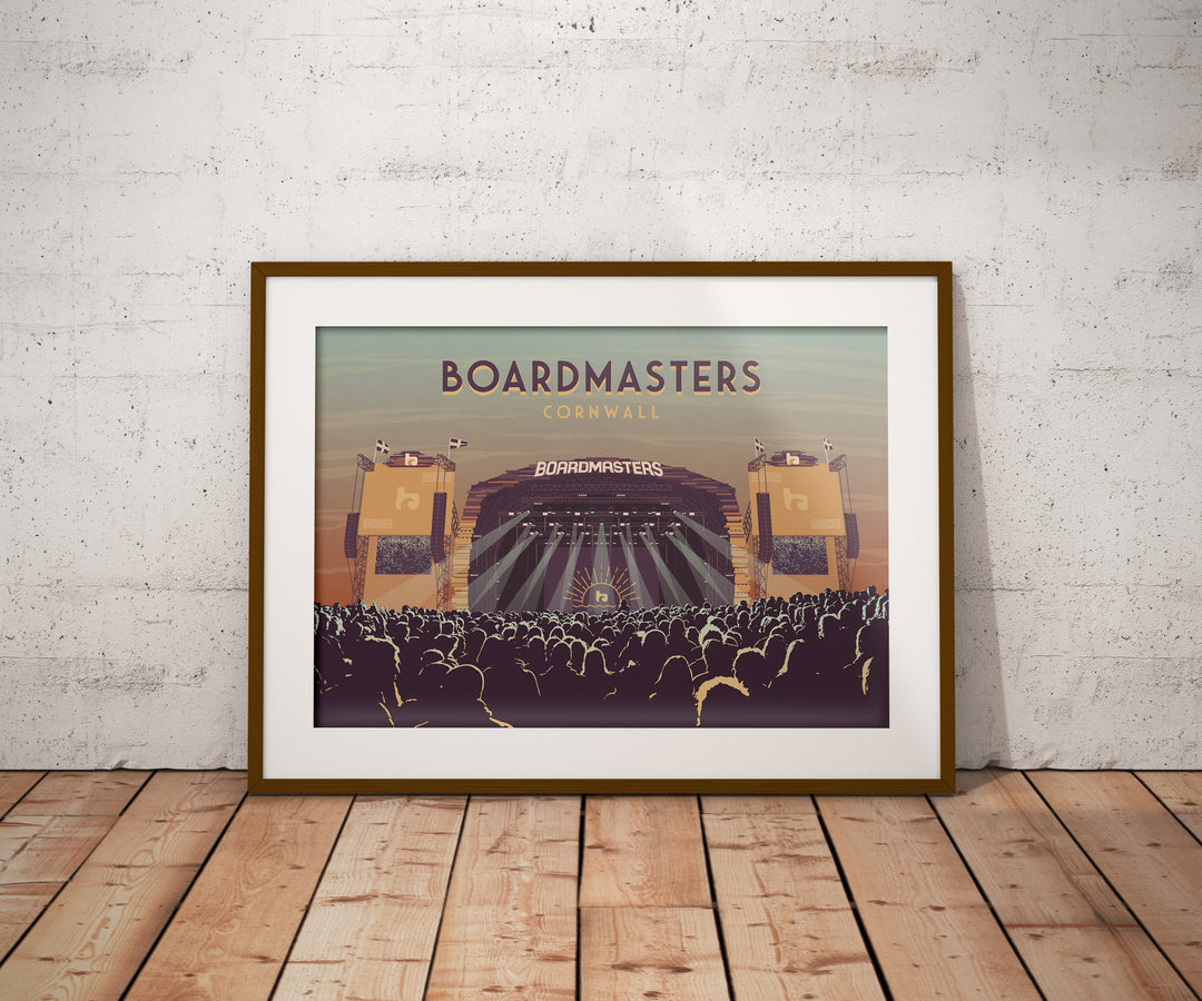 Boardmasters Festival Cornwall Travel Poster