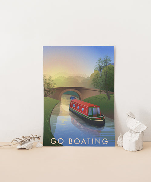 Go Boating Travel Poster