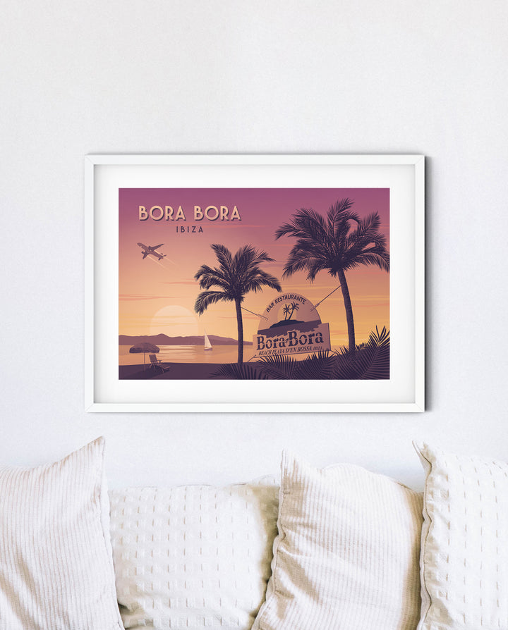 Bora Bora Nightclub Ibiza Travel Poster